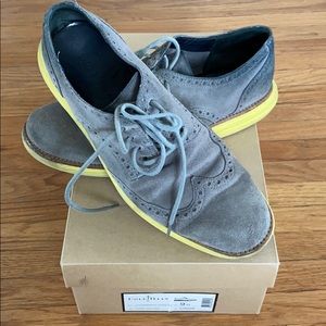 Men’s ColeHaan Lunargrand Suede Wing Tips